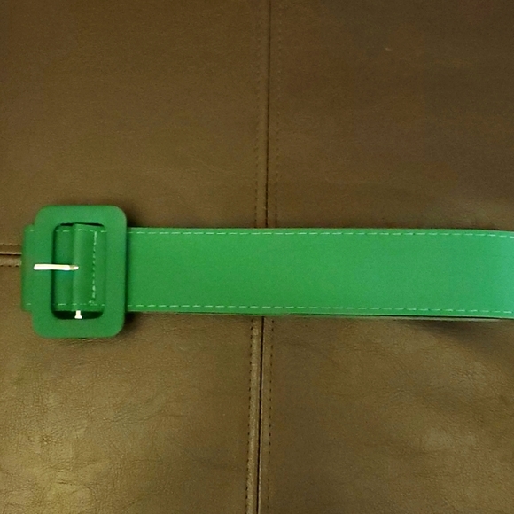 Accessories - Womens Green Fabric Belt- 41 inches long